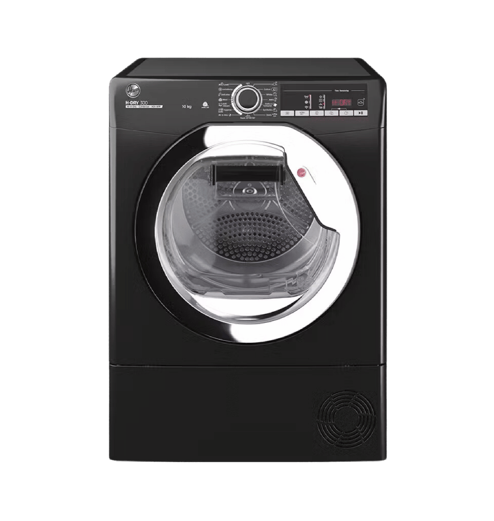 مجفف هوفر 10ك اسود باب كروم WIFI بالمكثف HLEC10TCEB-ELA