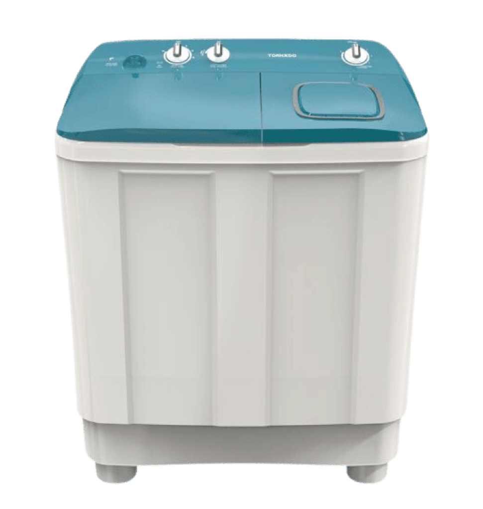 غساله تورنيدو هاف 10ك حوضين الشكل الجديد غطاء توركواز TMH-HS10C(WA)