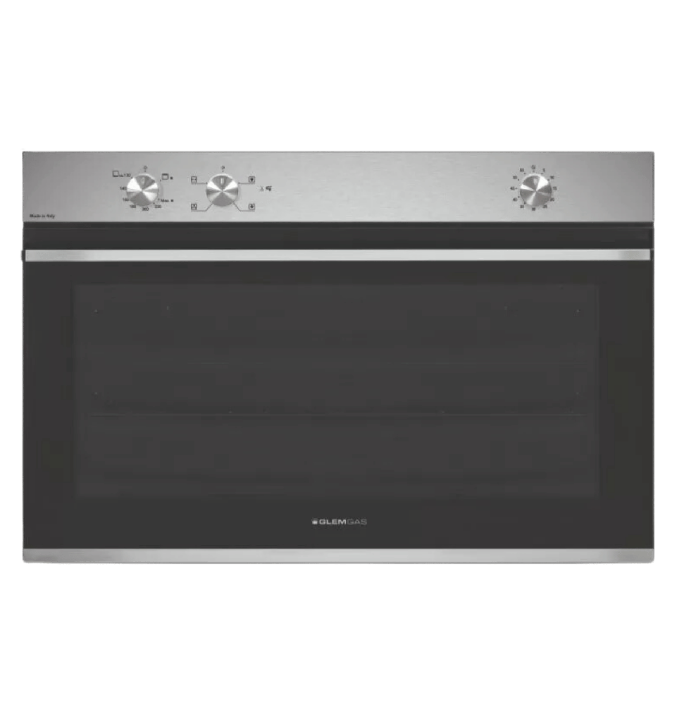 فرن بلت ان جليم جاز 90 غاز بالمروحتين زجاج اسود GFR9W1IX