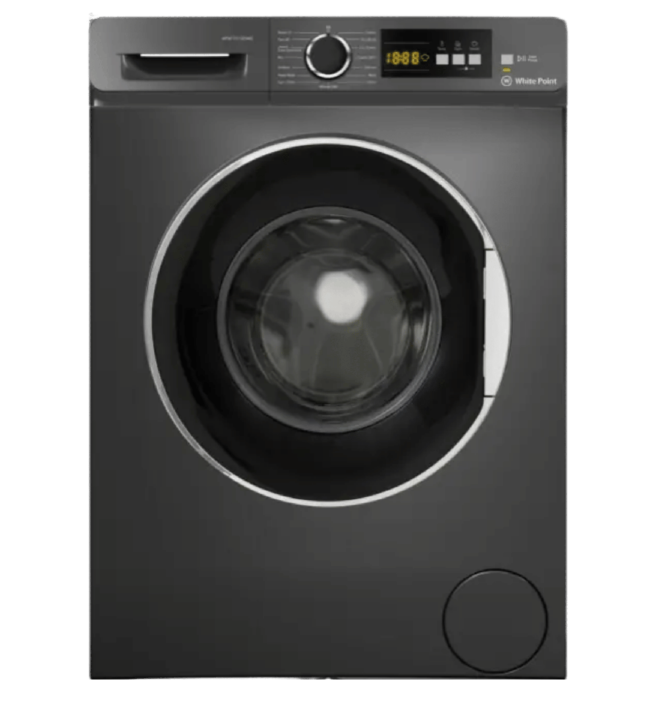 غساله وايت بوينت 7ك 1000 لفه تركي اسود بخار انفرتر WPW71015DSWB Inv