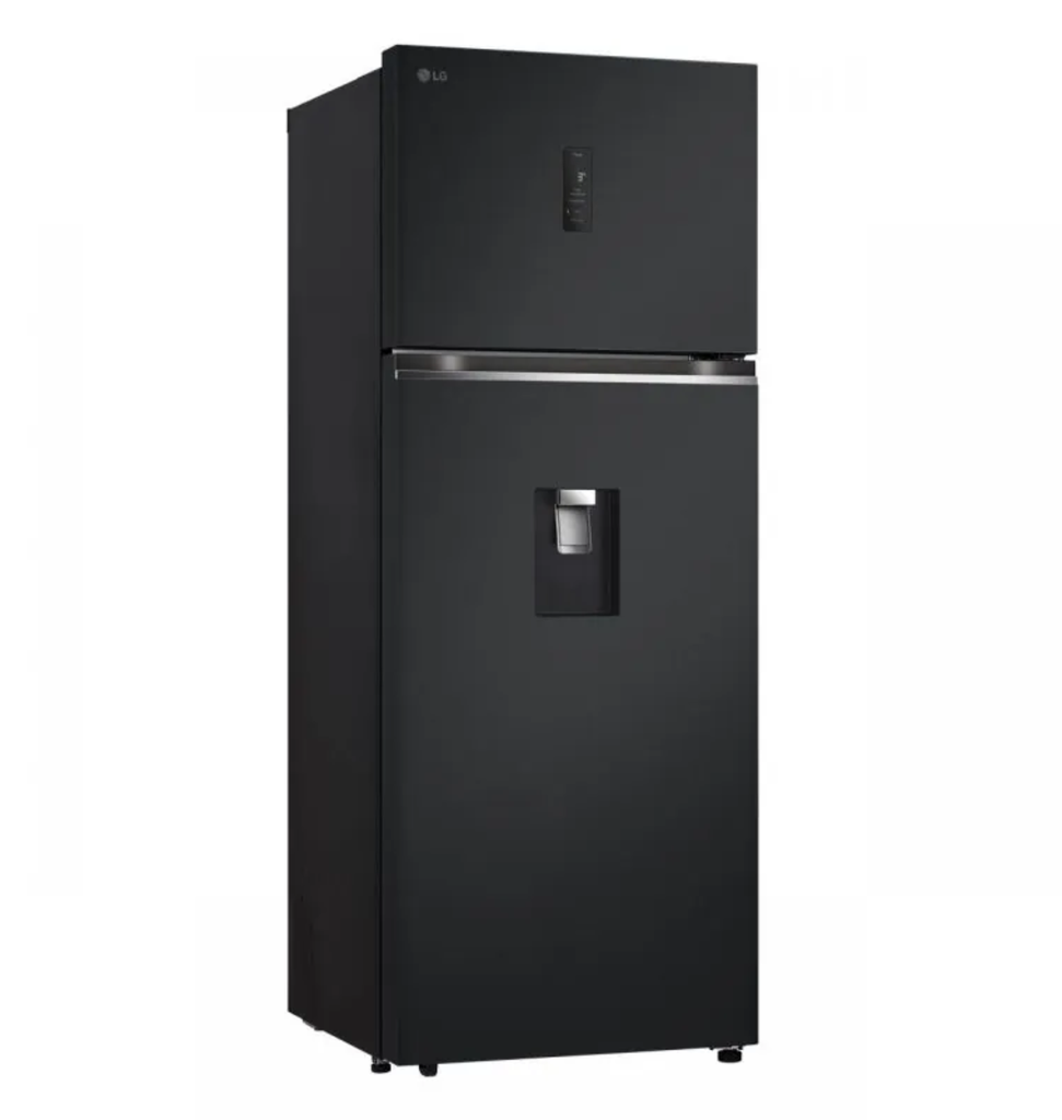ثلاجه ال جي 461 لتر اسود ديجيتال بالحنفيه اندونيسي GN-F602PQBQ
