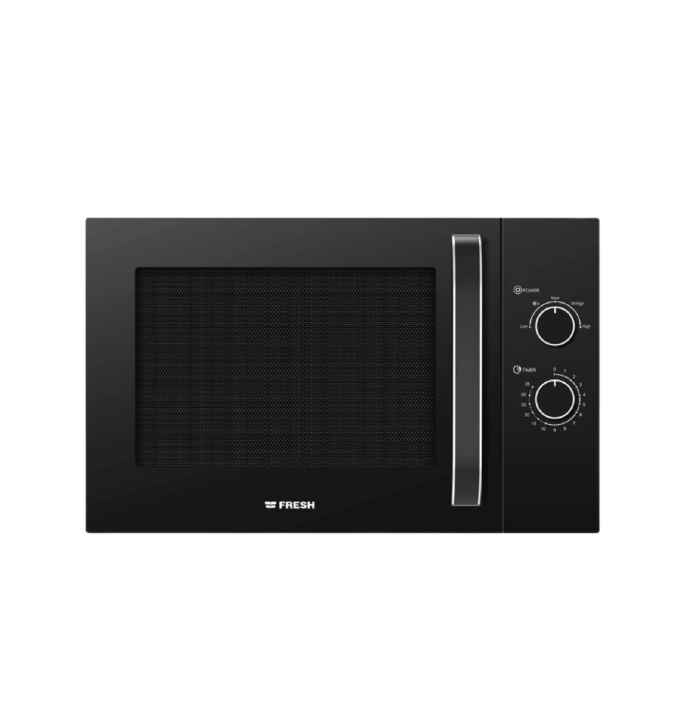 ميكروويف فريش 28 لتر اسود ميكانيكل مانوال FMW-28MC-BW