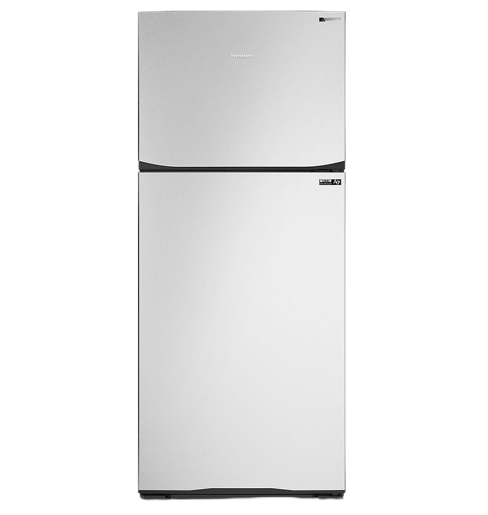 ثلاجه تورنيدو 450 لتر 2 باب سلفر انفرتر RF-580TV-SL