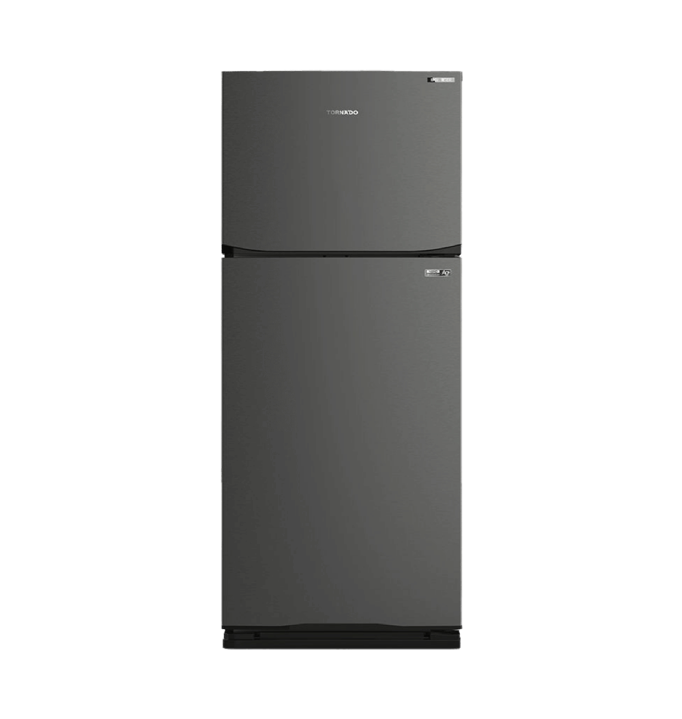 ثلاجه تورنيدو 396 لتر 2 باب ستانلس انفرتر RF-480TV-DST
