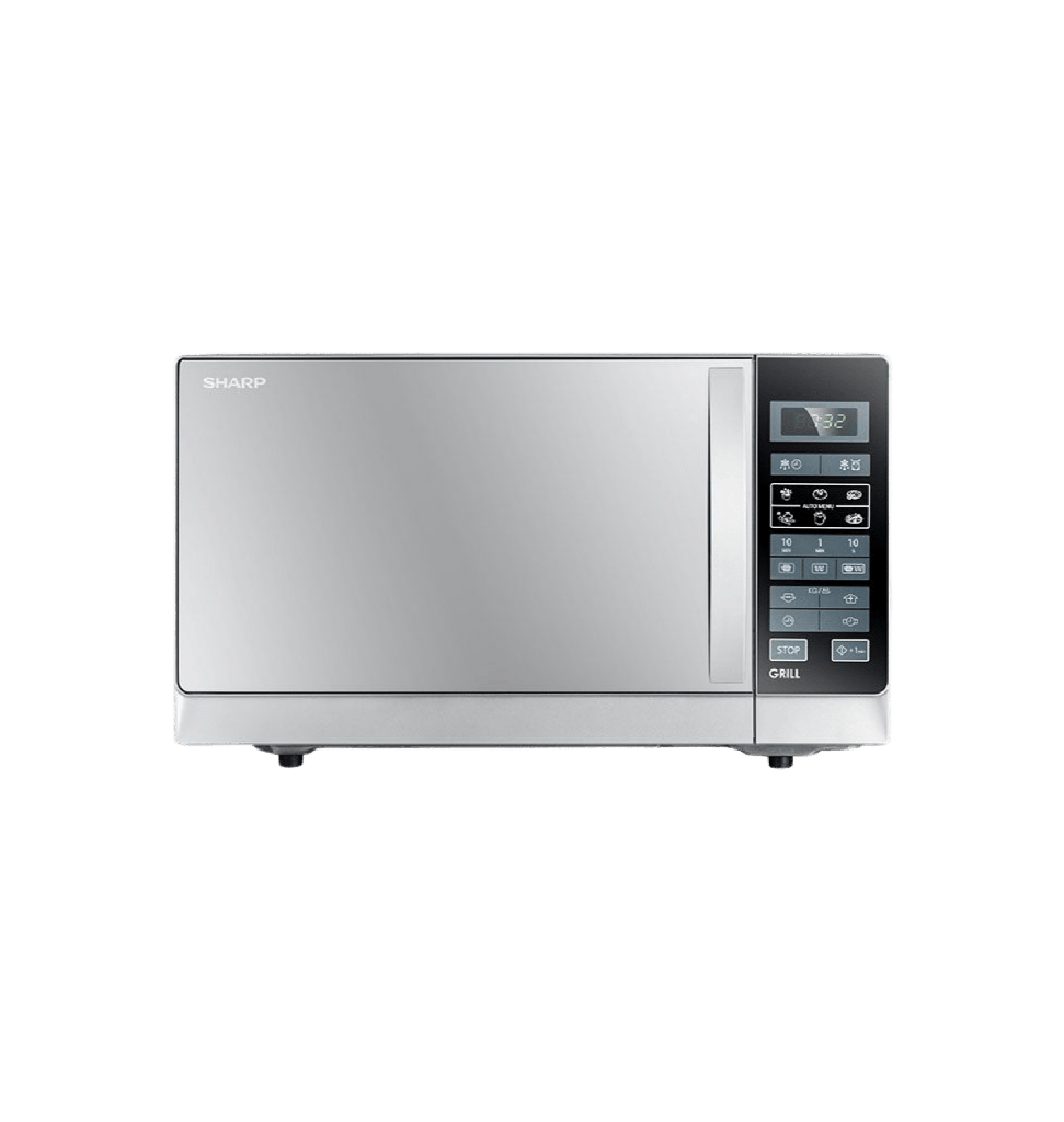 ميكروويف شارب 25 لتر بالشوايه سلفر بدون ضمان R-75MT(S)