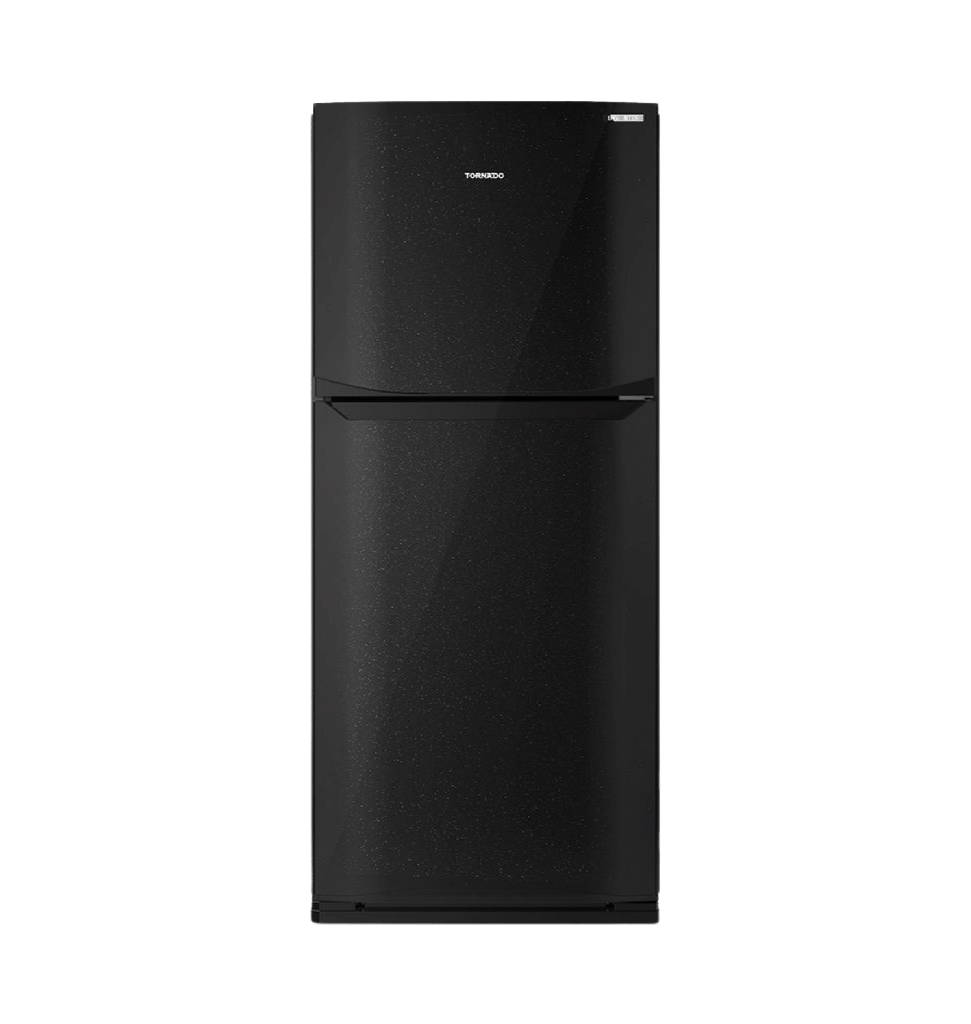 ثلاجه تورنيدو 355 لتر نوفروست انفرتر بلازما اسود RF-40FTV-BK