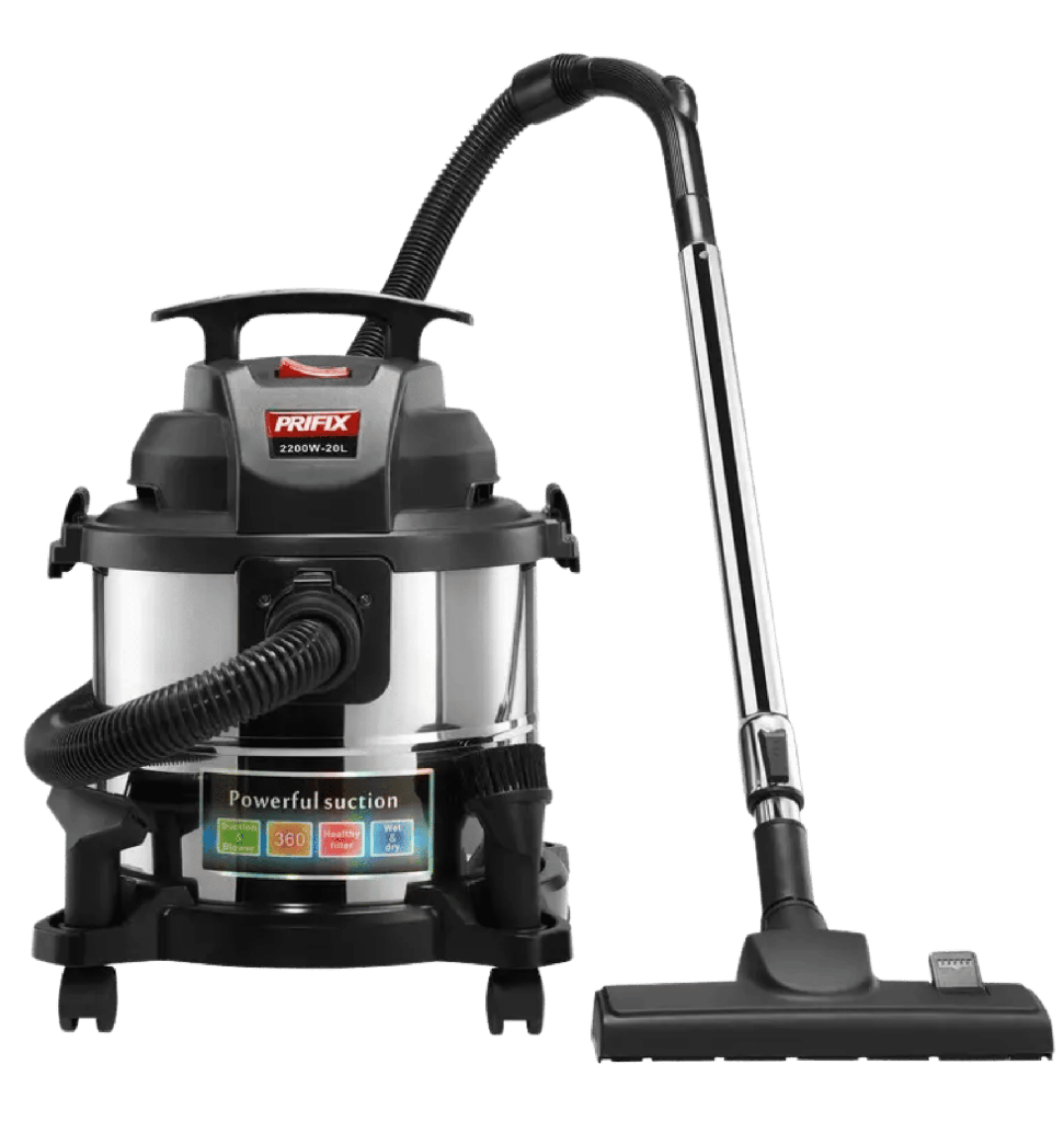 مكنسه بريفكس الدبابه 2200 وات امكانيه شفط السوائل وغسيل السجاد DVC