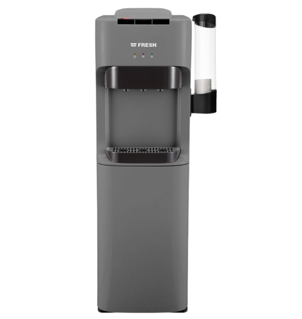 مبرد فريش 3 حنفيه رمادي حافظه - حامل اكواب هديه FW-16VCDH