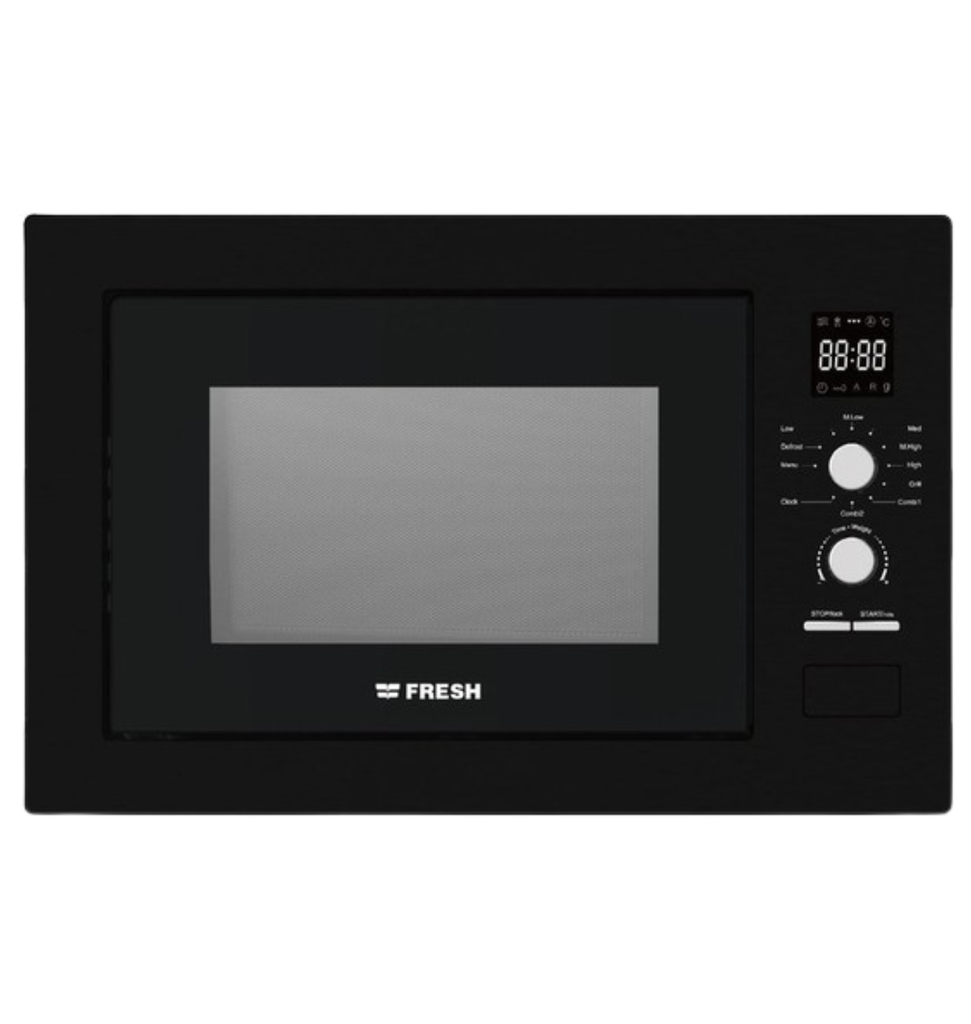 ميكروويف فريش بلت ان 25 لتر ديجيتال اسود بالشوايه FBMW-25ECG-BW