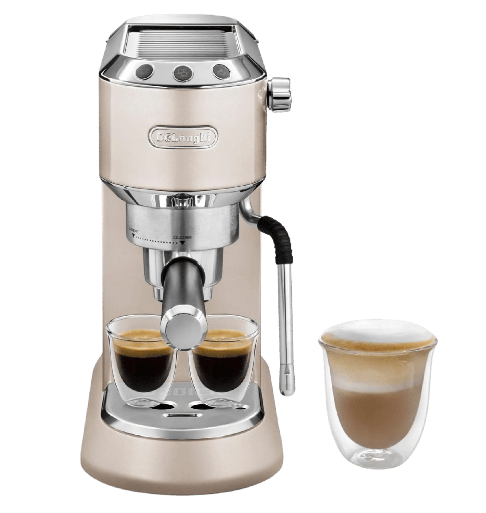 مكنه قهوه اسبريسو ديلونجي ديديكا+ دورق ستانلس بيج EC885.BG