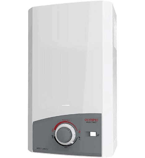 [945105591] سخان غاز اولمبيك دلتا GC3 ديجيتال 10 لتر مدخنه ابيض - فيكي