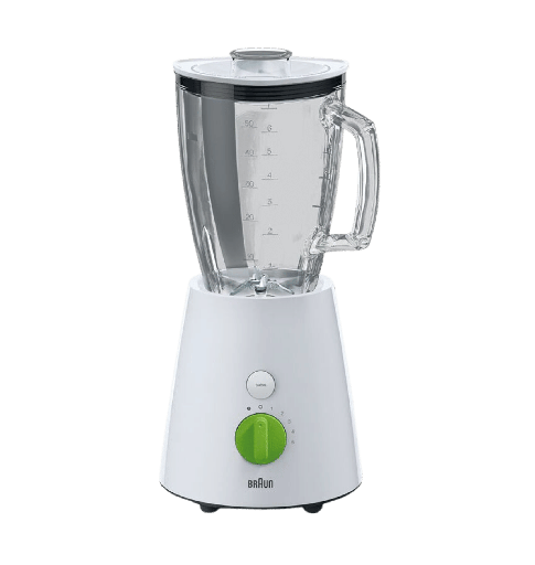 [102159] خلاط براون زجاج ابيض بضمان رايه JB3060WH