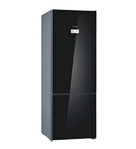 [103734] ثلاجه بوش كومبي 508 لتر ديجيتال زجاج اسود KGN56LB3E9
