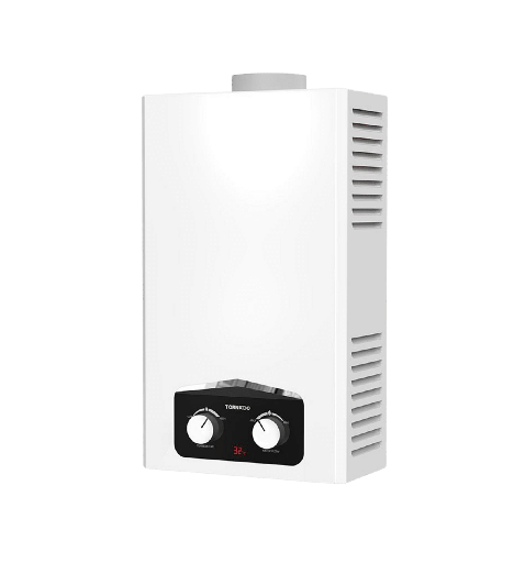 [101507] سخان غاز تورنيدو 10 لتر غاز طبيعي ديجيتال نحاس GHM-C10BNE-W