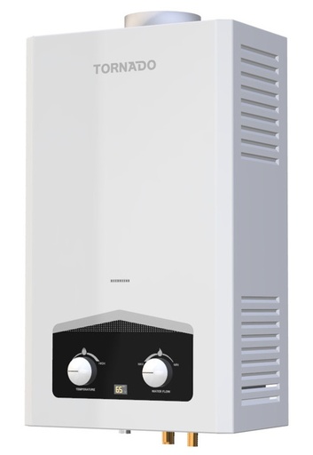 [103295] سخان غاز تورنيدو 6 لتر مدخنه غاز طبيعي GHM-C06CNE-W