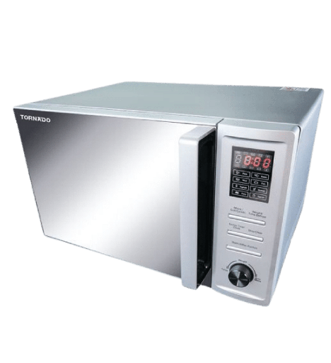 [103514] ميكروويف تورنيدو 36 لتر سلفر شوايه MOM-C36BBE-S