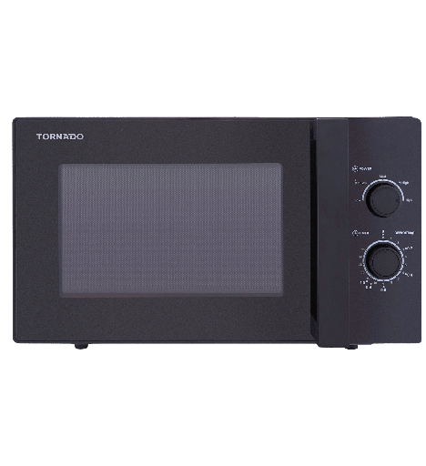 [104645] ميكروويف تورنيدو 25 لتر مانيوال اسود TM-25MK