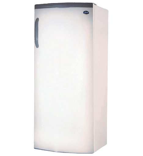 [922061015] ثلاجه ايديال باب واحد 10 قدم سوبر جامبو ديفروست ابيض بتكنولوجيا C5 ار 600