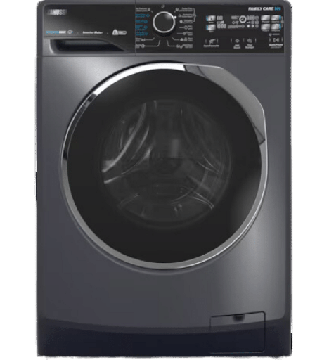 [914909411] غساله زانوسي 8ك 1200 لفه رمادي غامق باب اسود انفرتر ZWF8221DL7