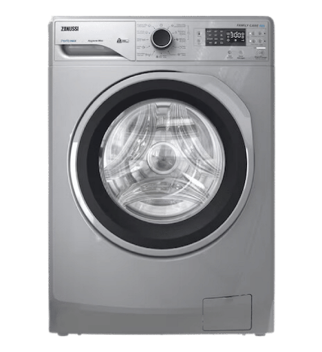 [914909403] غساله زانوسي 7ك 1200 لفه فضي باب اسود باطار فضي ZWF7240SS5