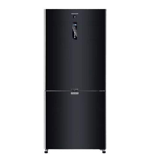 [108631] ثلاجه شارب 558 لتر انفرتر هايبرد بلازما ديجيتال فريزر سفلى اسود SJ-PV73K-BK