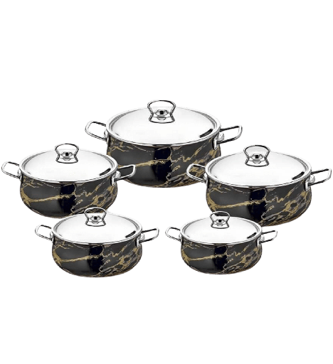 [104947] طقم صاج قلب جرانيت 10 ق تركي الاندلس