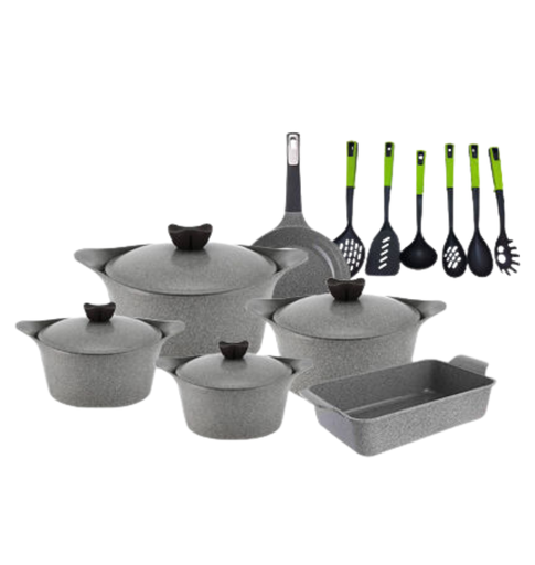 [105461] طقم جيرانيت نيو فلام كوري 20 قطعه