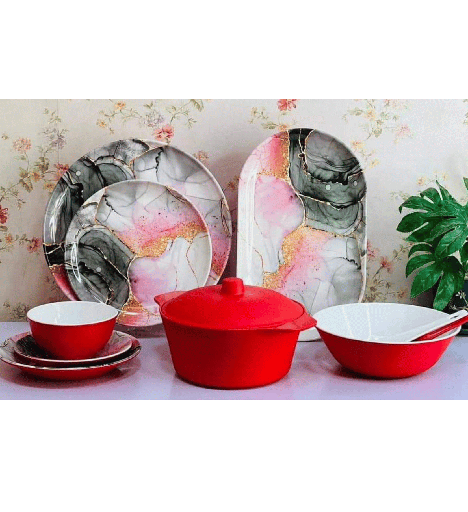 [105497] طقم ميلامين 38 ق مشبح