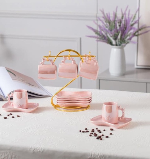 [105735] طقم قهوه علي حامل لاستر الباشا