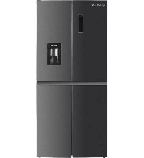 [2000153] ثلاجه وايت ويل 435 لتر 4 باب اسود انفرتر حنفيه WR-7399AB INV
