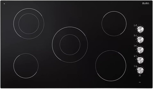 [2001981] مسطح البا 90 سم كهرباء سيراميك اسود EVC915SK