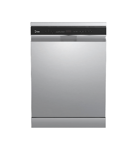 [92076010Z05321] غساله اطباق ميديا 14 فرد فضي WiFI فتح الباب تلقائي رشاش 360 درجه /ميديا MDWEF1433D(SS)-WI-EG