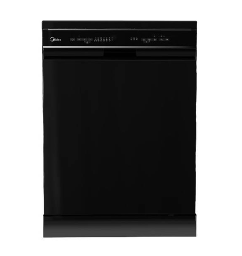 [92076010Z06641] غساله اطباق ميديا 14 فرد اسود WiFI فتح الباب تلقائي رشاش 360 درجه /ميديا MDWEF1433D(B)-WI-EG