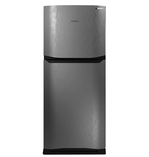 [2004158] ثلاجه تورنيدو 296 لتر 2 باب بلازما ستانلس غامق انفرتر RF-31FTV-DST