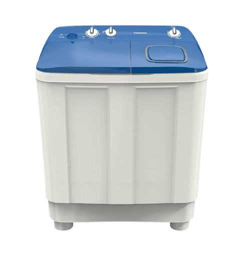 [2004178] غساله تورنيدو هاف 7ك حوضين الشكل الجديد بالطلمبه غطاء ازرق TMH-HS07CP(WB)